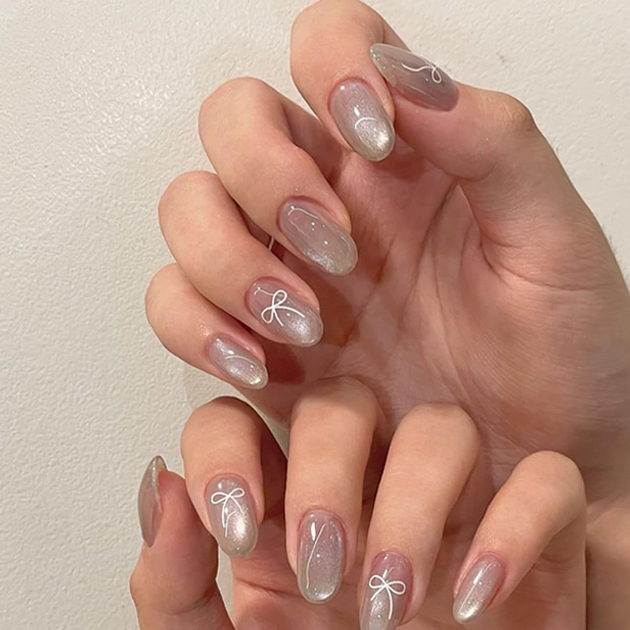 24 Uds. De uñas postizas con purpurina dorada, pegamento en remolino rojo, juego para uñas adhesivas, accesorios para uñas acrílicas para mujer