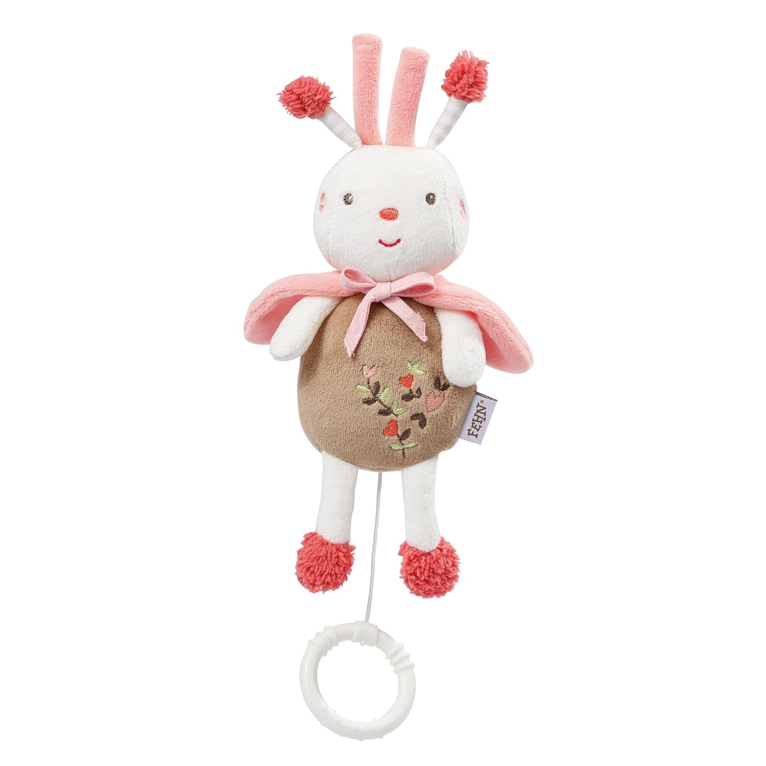 Caja de música Fehn oveja para dormir - peluche con accesorio - canción para dormir "Canción de cuna de Brahms" - juguete infantil para viajar y en casa - juguetes musicales para bebés y niños Toys Bebe Naty Shop Bee