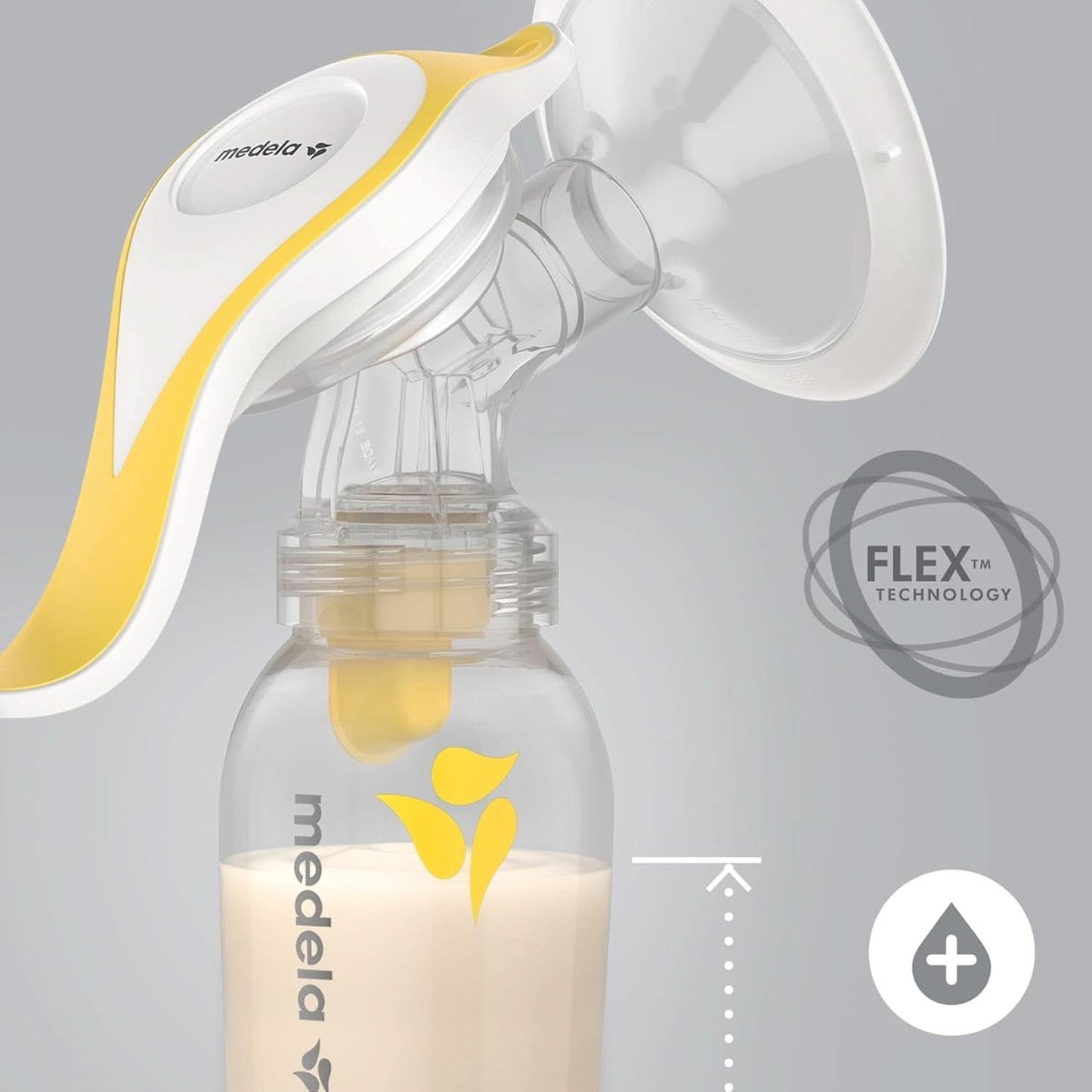 Sacaleches manual Medela Harmony - Diseño suizo compacto con escudos Personalfit Flex y tecnología Medela 2-Phase Expression Accesorios Alimentación y Lactancia Bebe Naty Shop