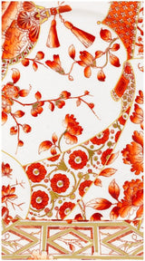 Servilletas de toalla para invitados de porcelana Coral Gold, 15 por paquete