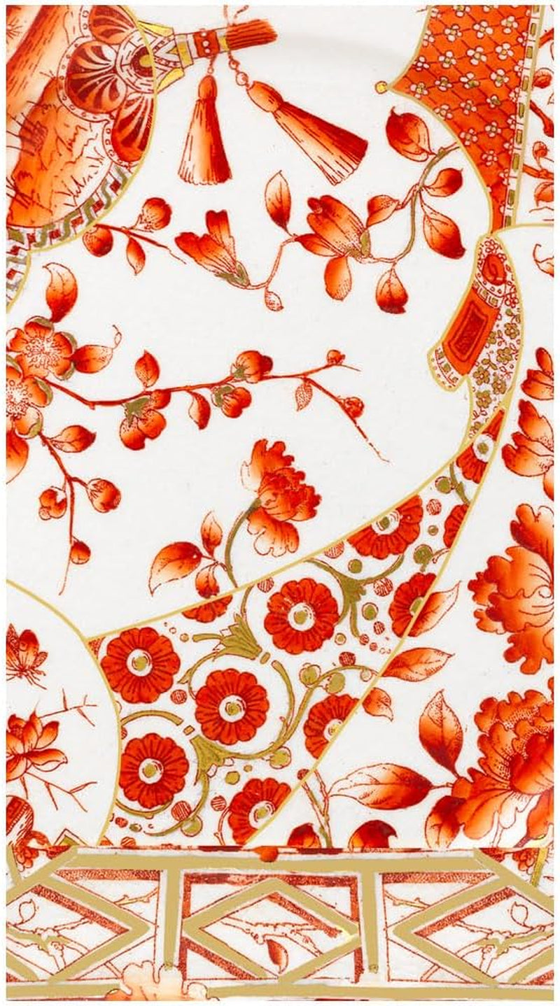 Servilletas de toalla para invitados de porcelana Coral Gold, 15 por paquete