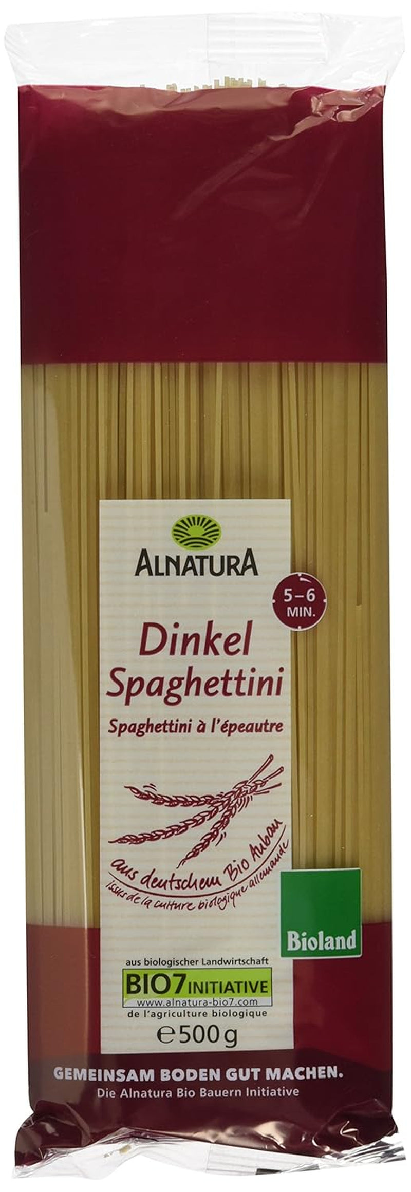 Espaguetis de espelta ecológicos, 500g