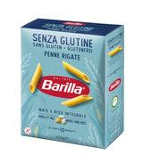 Pasta Barilla Penne Rigate sin gluten elaborada con delicioso maíz y arroz, perfecta para personas celíacas o intolerantes al gluten (14 x 400 g)