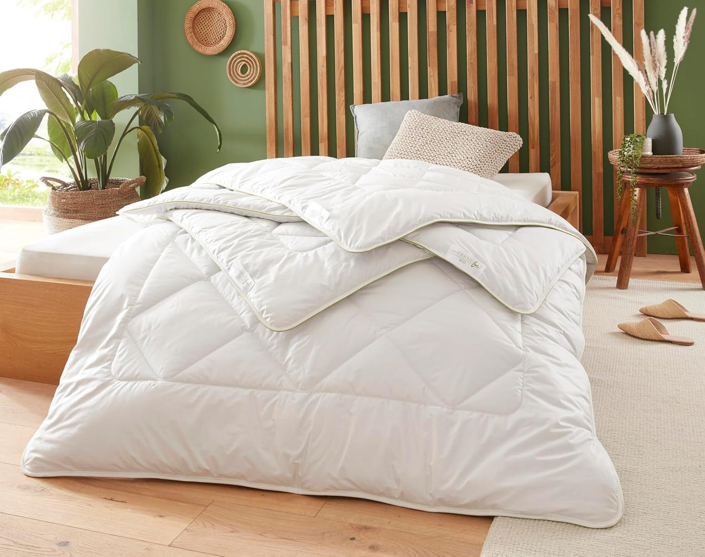 Edredón Badenia Trendline Eco Camel Ligero 155 X 220 Cm, blanco, certificado Oeko-Tex, producido según el estándar de calidad alemán Edredones y colchas Naty Shop Manta ligera de verano 155 X 220