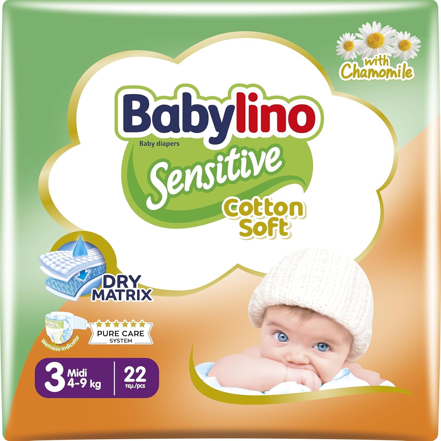 Pañales para bebé Sensitive talla 4, Maxi (8-13 kg), 20 piezas