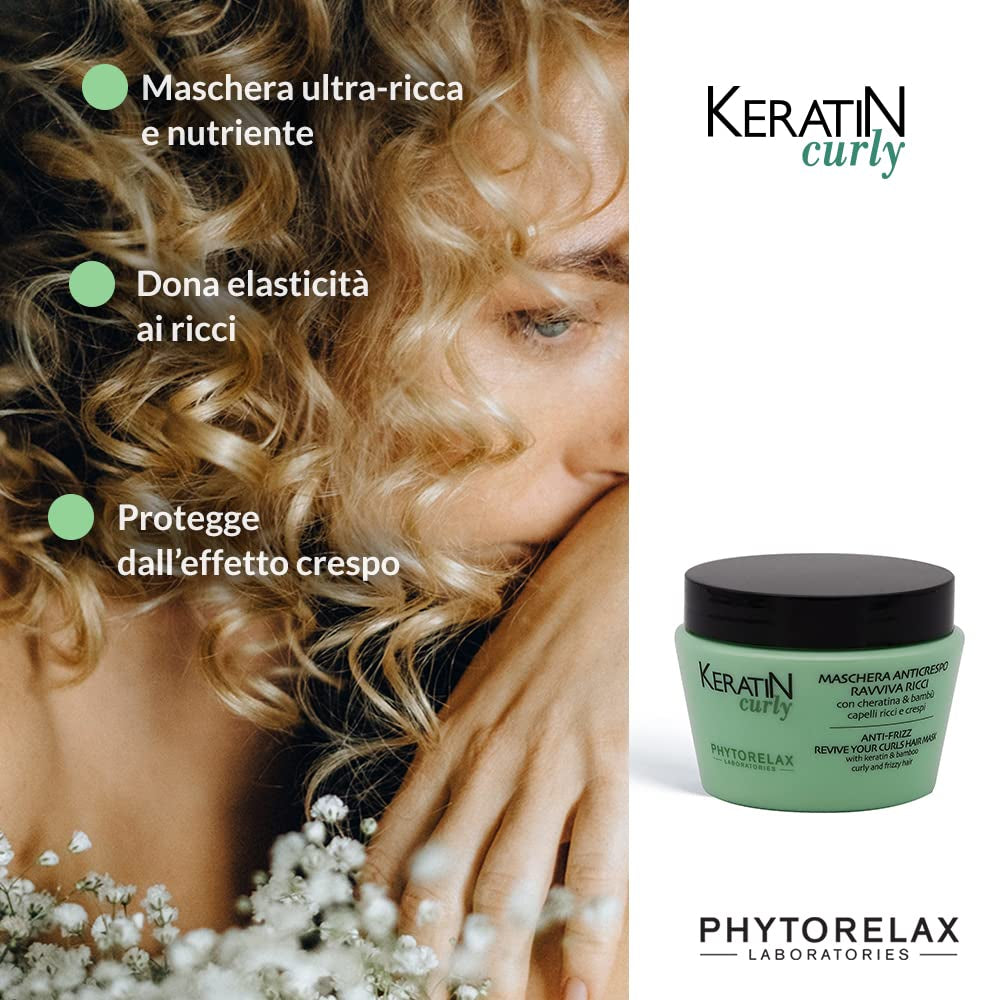 Phytorelax Laboratories mascarilla capilar para cabello rizado - 250 ml Naty Shop mascarilla capilar