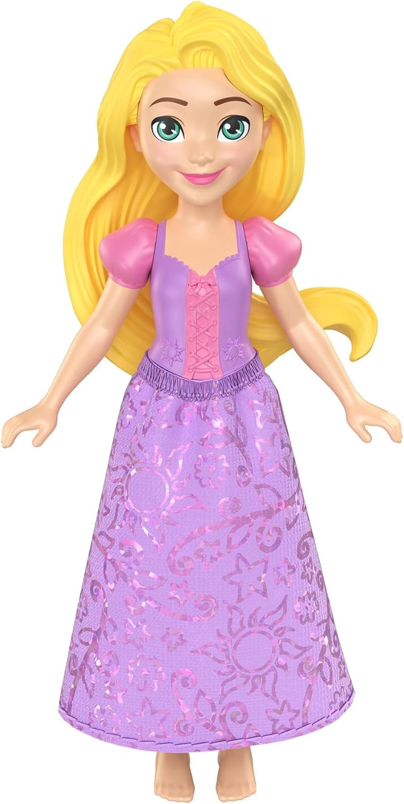 Princesas Disney – HLW 70 – Muñeca articulada, 9 cm – Rapunzel – Personaje