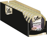 Sheba Comida húmeda para gatos, delicatessen en gelatina de salmón, 2 x 11 x 85 g