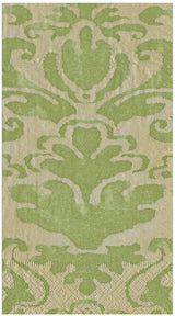Servilletas de toalla para invitados Palazzo, verde musgo, 15 por paquete