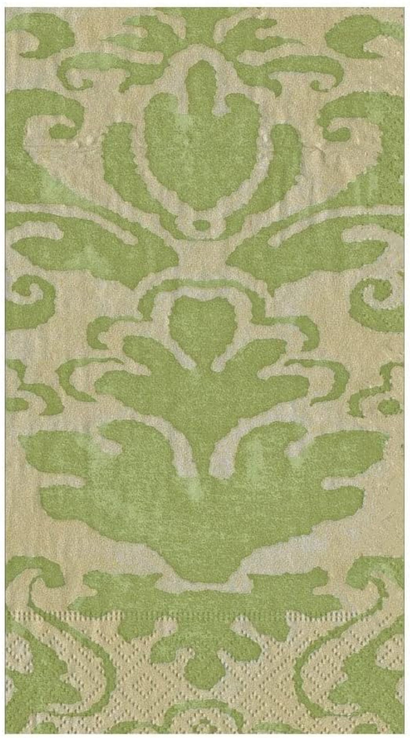 Servilletas de toalla para invitados Palazzo, verde musgo, 15 por paquete