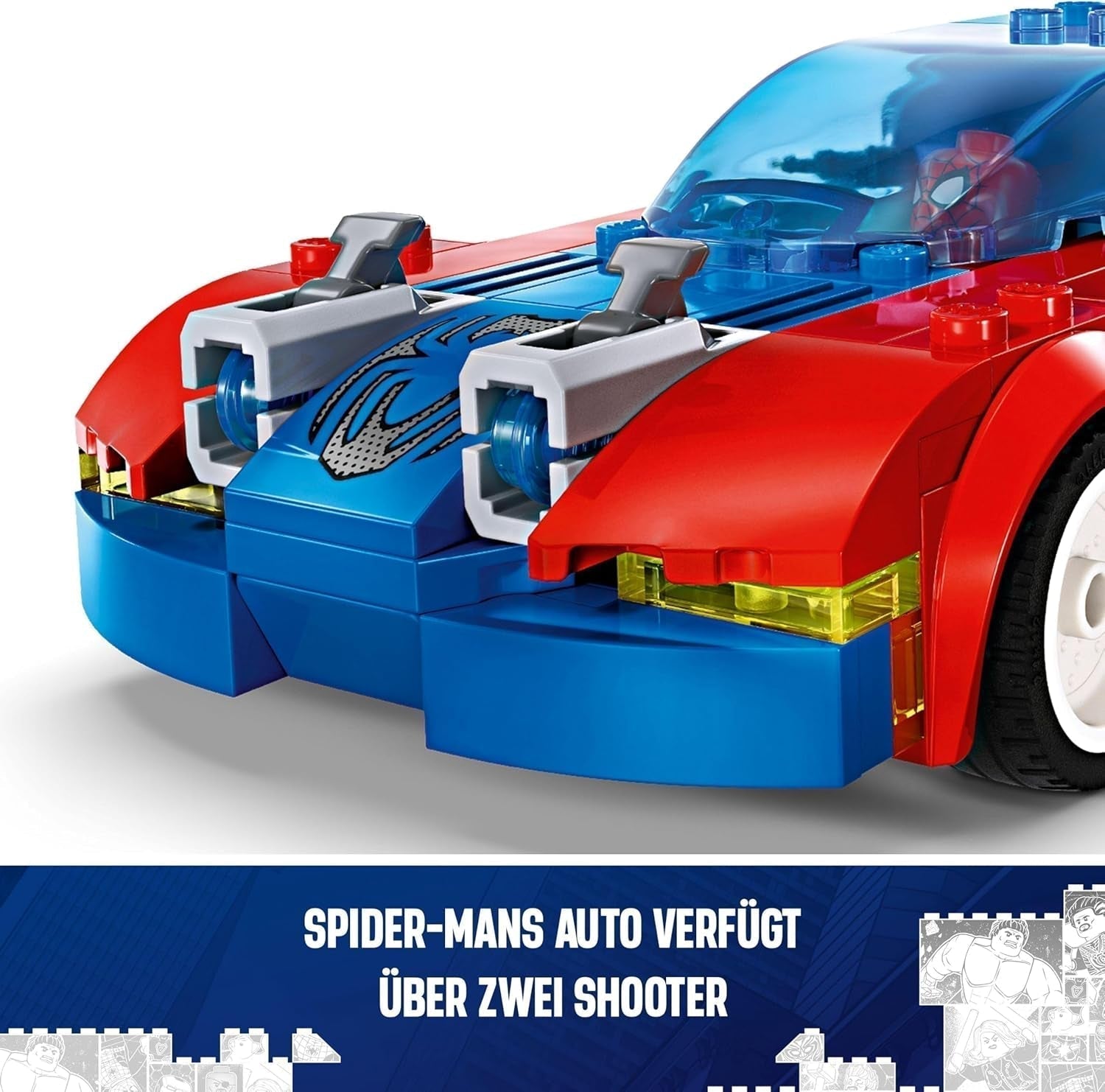 LEGO Marvel Coche de Carreras Spider-Man y Duende Verde Venom, Juguete de Juego de Roles Spidey con Figuras de Superhéroes y Coche para Construir, Regalo para Niños, Niños y Niñas de 7 Años 76279 Juegos de Construcción Beuche den LEGO-Store