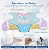 Hothands Almohada De Espuma Viscoelástica Almohada Ortopédica Ergonómica Lado Espalda Almohada para Alivio Del Dolor Abdominal Mejora La Calidad Del Sueño 62X41X13/11Cm Almohadas Ortopédicas Cervicales Naty Shop