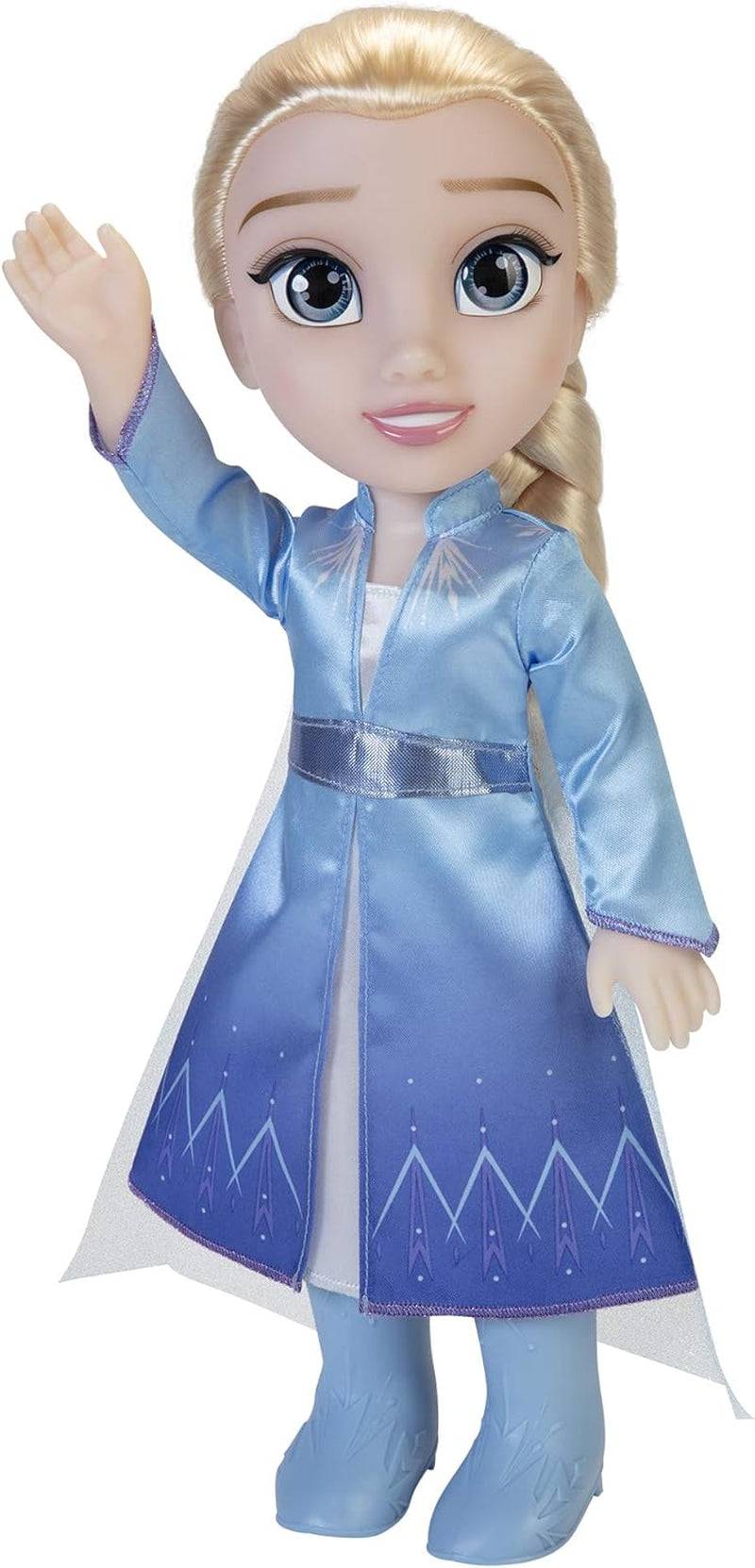 Muñeca de viaje Elsa de Frozen 2 de Disney, muñeca de 35 cm con vestido inspirado en una película de culto, botas y pelo largo trenzado para mayor diversión a la hora de jugar, para niñas a partir de 3 años