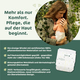 Pañales para bebé Naty BioEmbrace, talla 3 (4-9 kg) | Materiales 100% vegetales, suaves con la piel | Suavidad transpirable, testado dermatológicamente, excelente absorción | 100 uds.