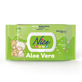 Toallitas limpiadoras para niños y bebés - con aloe vera y aceite de argán - testadas dermatológicamente - valor de pH fisiológico - formato maxi: paquete de 72 toallitas - Nice