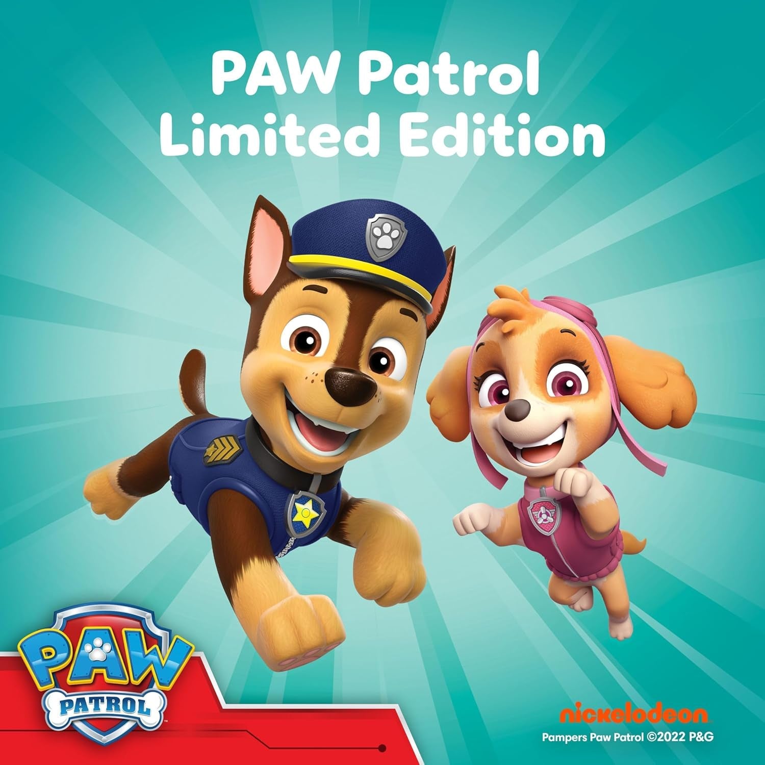 Pampers Baby Dry Pants Diaper Patrol Puppy Edition, talla 5, 160 pañales, 11 kg - 17 kg, ajuste de 360° con tope y sistema de protección