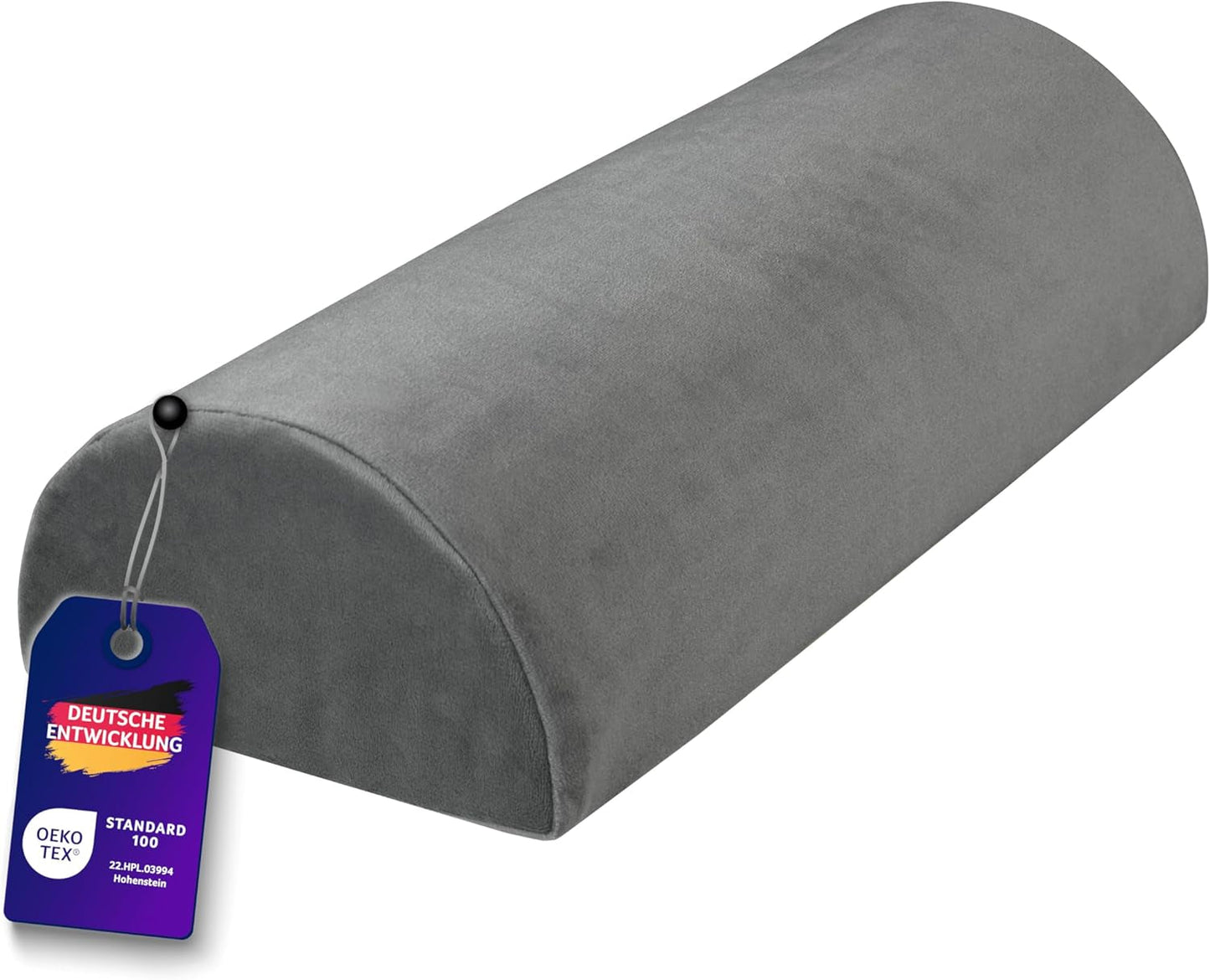 Almohada ortopédica para espalda/lumbar Traumnacht con núcleo de espuma viscoelástica y funda de micropolar agradable para la piel, certificado Oeko-Tex, fabricado según los estándares de calidad alemanes