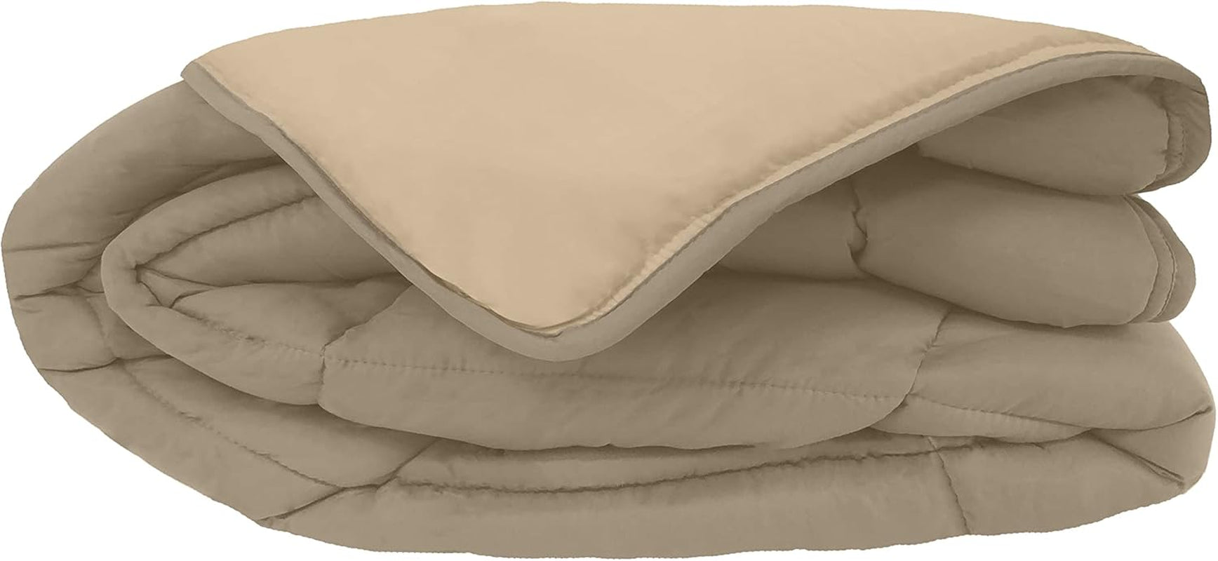 Couette CALGARY Chocolate/Corail 140 Edredones y edredones Naty Shop 220X160X1 cm