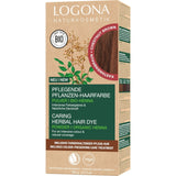 LOGONA Natural Cosmetics Tinte Capilar Nutritivo a Base de Hierbas, Henna Orgánica en Polvo Tinte Vegano para un Color y Brillo Intensos, Tinte Capilar a Base de Hierbas en Rubio Cobrizo (Rubio), 1 x 100 g Naty Shop Tinte Capilar Castaño 100 G (1 paquete)