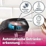 Bosch Tassimo Happy Friendly TAS107E Cafetera espresso de cápsulas, más de 70 bebidas, apta para todas las tazas, parada automática, sostenible, dosificación perfecta, ahorro de espacio, 1400 W, crema/negro