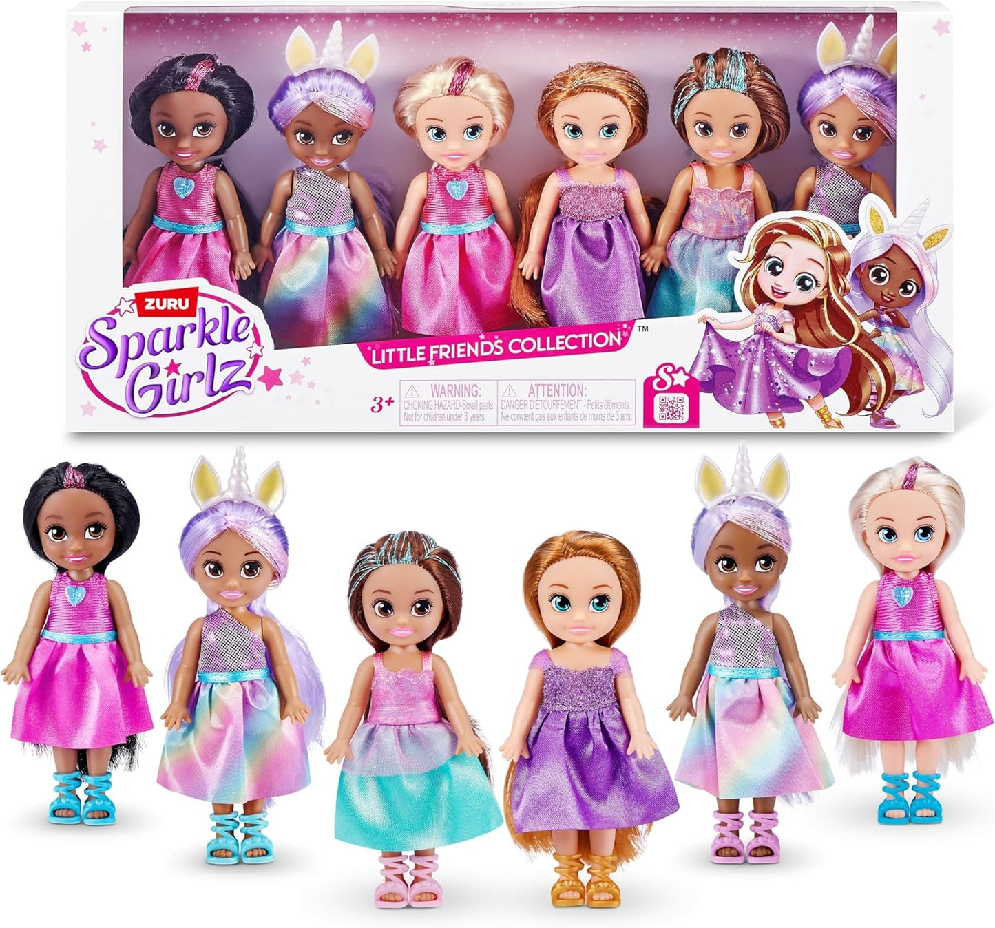 Muñecas coleccionables de moda de princesa, muñecas de vestir princesa (paquete de 6)
