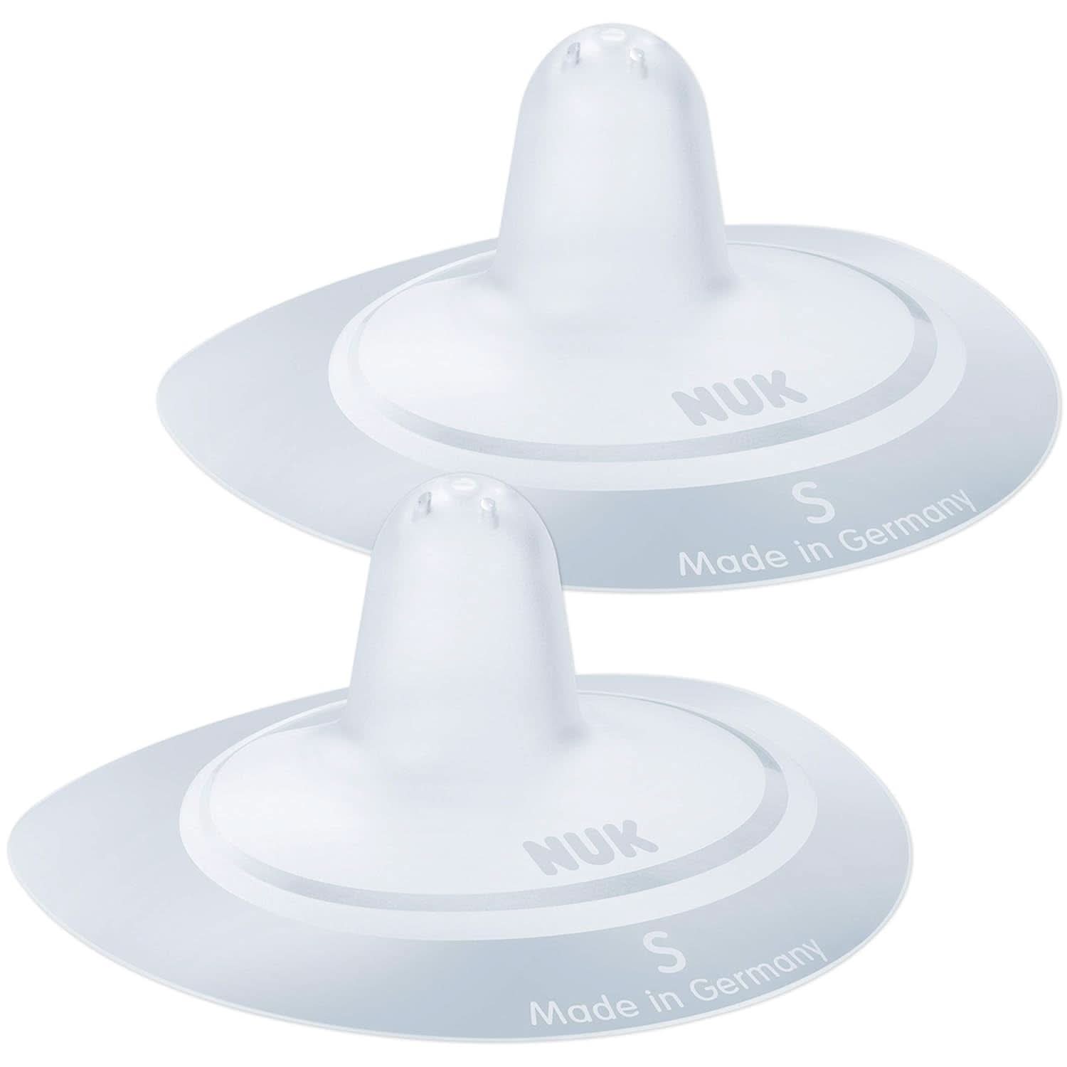 Protectores de pezones NUK | Protectores para pezones de lactancia | Protege contra el dolor en los pezones | Silicona fina | Talla S (16 mm) | 2 piezas Alimentación Bebé y Accesorios Lactancia Naty Shop