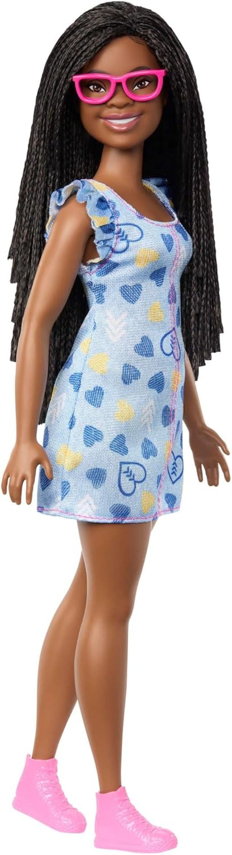 Muñeca Barbie Fashionistas núm. 229 con síndrome de Down en vestido de corazón, desarrollado en cooperación con la Sociedad Nacional del Síndrome de Down, HYK14 Naty Shop Dolls