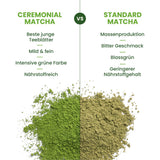 Monte Nativo Ceremonial Matcha en polvo (40 g) - perfecto para té matcha, café con leche y batidos - té verde de Japón - grado ceremonial, en caja de metal - 100% puro, sin gluten, finamente molido