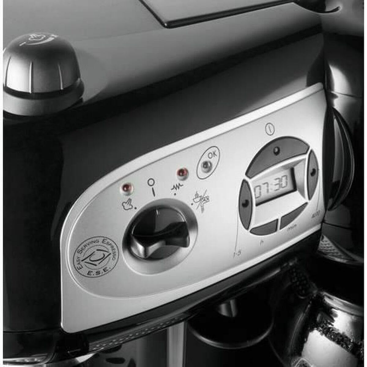 De'Longhi BCO264.1 Cafetera espresso y cafetera en uno, con bomba, negro, 38 x 24 x 35 cm