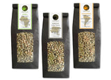 Café crudo - Café verde Kenia, India, Brasil (paquete reducido en granos de café verde 3x500g) - Certificado GMP