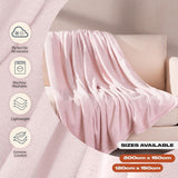 Brentford's Manta Polar De Franela, Extra Suave, Grande, Esponjosa, Cálida, Colcha para Dormitorio, Cama Individual, Sofá, Sofá, Rosa Rubor - 120 X 150 Cm Camas y Mantas Beuche den Brentfords-Store