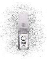 Spray alimentario con purpurina comestible NEW SILVER SHImmering 5G Bomba con polvo metálico para una decoración rápida y eficaz de tartas, cremas, jaleas, bombones, chocolate y decoraciones de azúcar