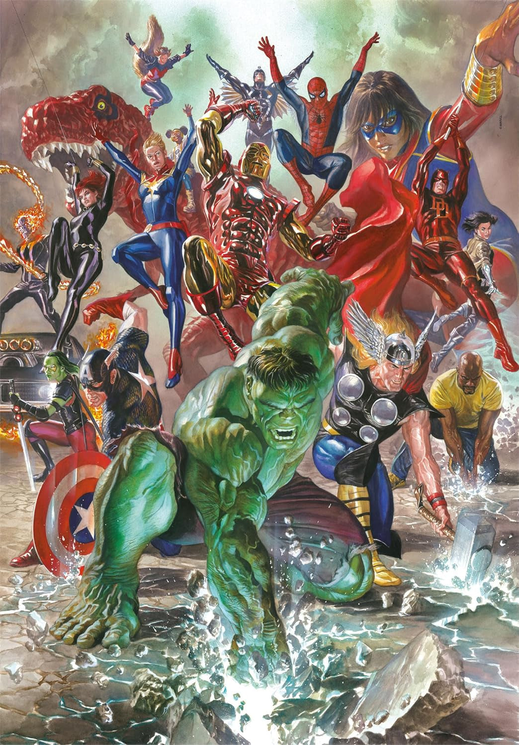 Clementoni marvel puzzle 500 piezas adultos - rompecabezas para adultos en 49 x 36 cm - desafiante rompecabezas para adultos de clementoni 35546 puzzle naty shop