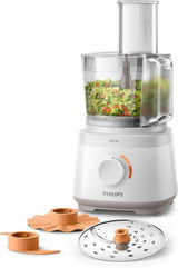 Philips Kompakte Küchenmaschine - 850 W, 31 funciones, 2,1 litros de capacidad, Powerchop, Edelstahlklinge (HR7530/10) Kitchen Naty Shop 700 W, 16 funciones