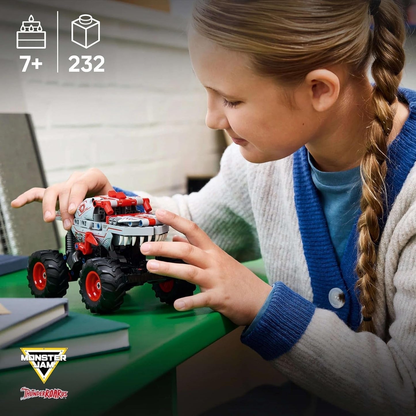 LEGO Technic Monster Jam Thunderroarus Juguete retráctil Monster Truck Juguete de construcción para niños Regalo para niños y niñas a partir de 7 años 42200 Juegos de construcción Besuche den LEGO-Store