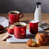 Le Creuset Taza para leche de gres, 150 ml, rojo cereza, 91051700060099