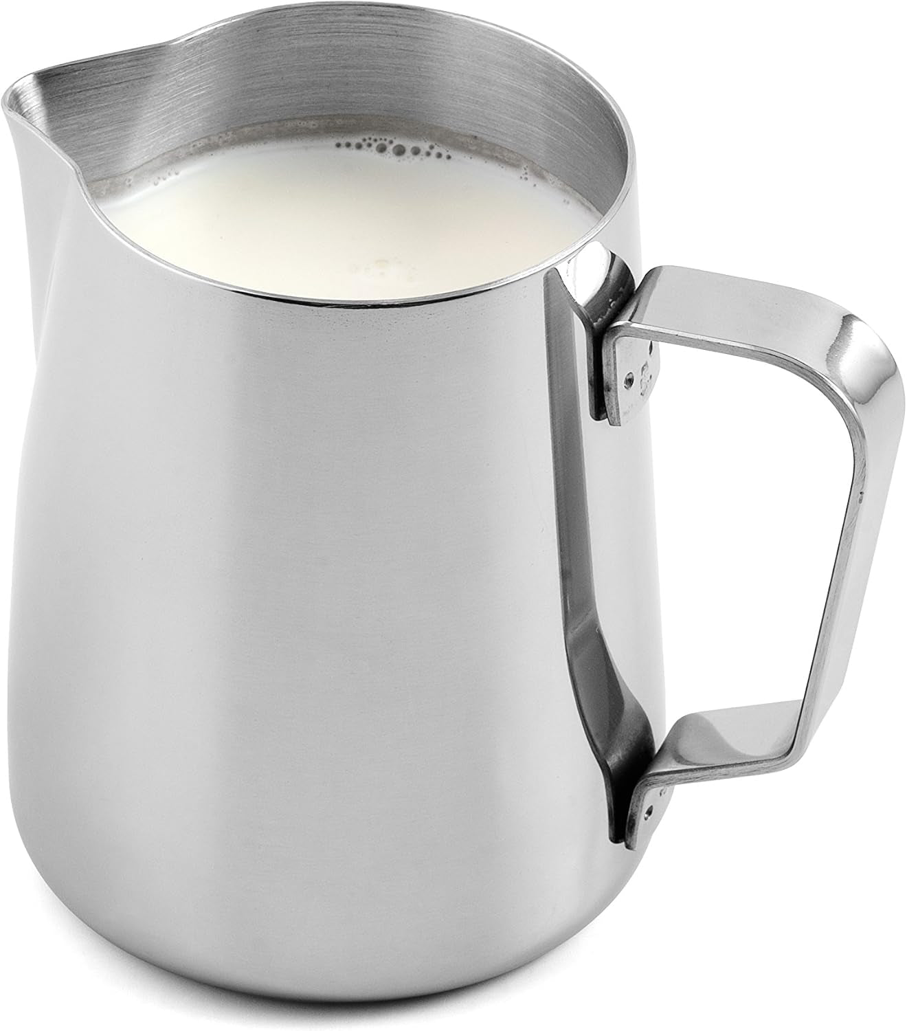 Taza de leche, acero inoxidable, plata, 6 x 6 x 7 cm