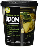 Allgroo Udon Cup Fideos instantáneos - Sopa Udon de mariscos picante y sabrosa - Preparación rápida (1 x 173 g)