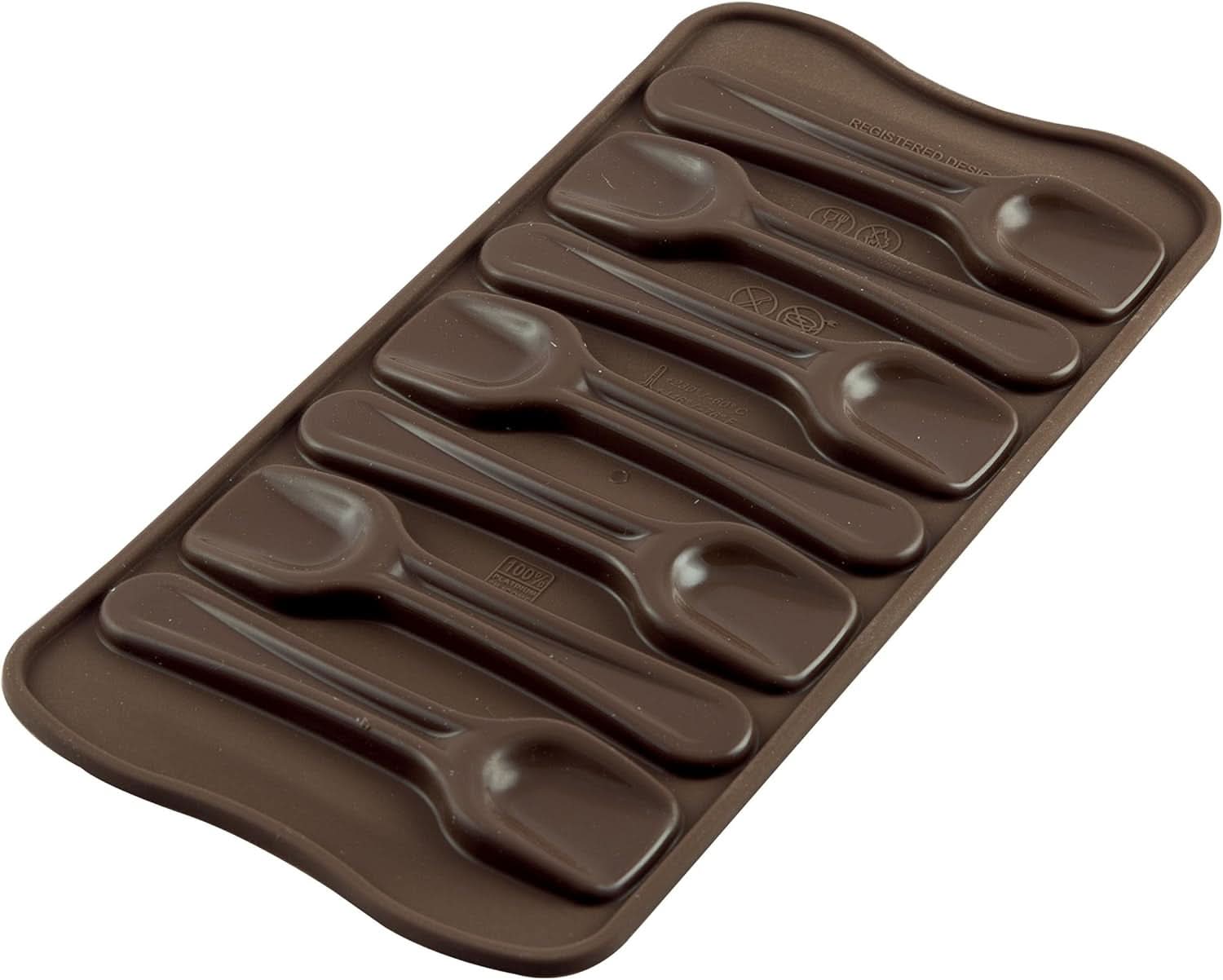 Silikomart 199194, para Bombones de Chocolate, Motivo Invierno Cocina Naty Shop Cuchara