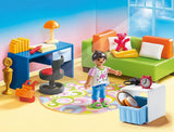Dollhouse 70985 Casa de muñecas plegable con asa, juguete para mayores de 4 años y Dollhouse 70209 Habitación para adolescentes con figura de niña y accesorios, 4+