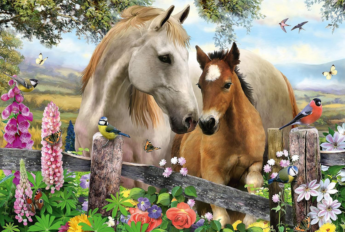 Schmidt Spiele yegua y potro, puzzle para niños 150 piezas Puzzle Naty Shop