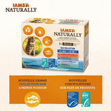 IAMS Comida Húmeda Natural para Gatos en Salsa - Comida Húmeda de Alta Calidad con Pescado para Gatos Adultos, Colección Mar, 12 x 85 g