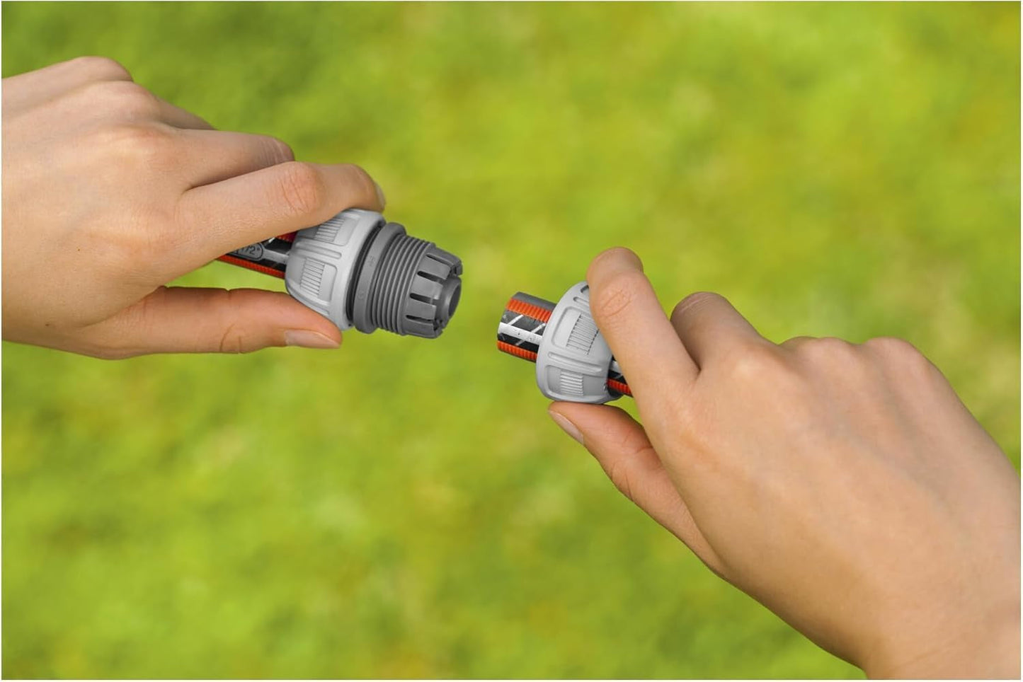 Reparador Gardena de 13 mm (1/2 pulgada) y 15 mm (5/8 pulgada): reparación rápida y sencilla de mangueras sin herramientas, Power Grip, alta fuerza de sujeción, en caja (18232-20)
