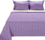 PETTI Artigiani Italiani - Cubrecama individual, cubrecamas doble cara, cubremuelles, azul medianoche, blanco, 100% Made in Italy Edredones y edredones Naty Shop Rosa Medidas cama 180 (260 X270 Cm)