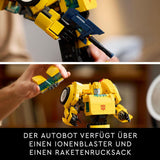 LEGO Icons Transformers Bumblebee, Figura de acción de robot coleccionable para adultos, Set de construcción de películas para fanáticos de la ciencia ficción, Se puede transformar en un automóvil, Juguete de aventuras 10338 Juegos de construcción Besuche den LEGO-Store