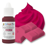 Colorante alimentario a base de aceite Sugarflair Colourflex fucsia, colorante alimentario líquido altamente concentrado, colorante alimentario para crema de mantequilla, chocolate, masa, fondant, glaseado y más - 15 ml