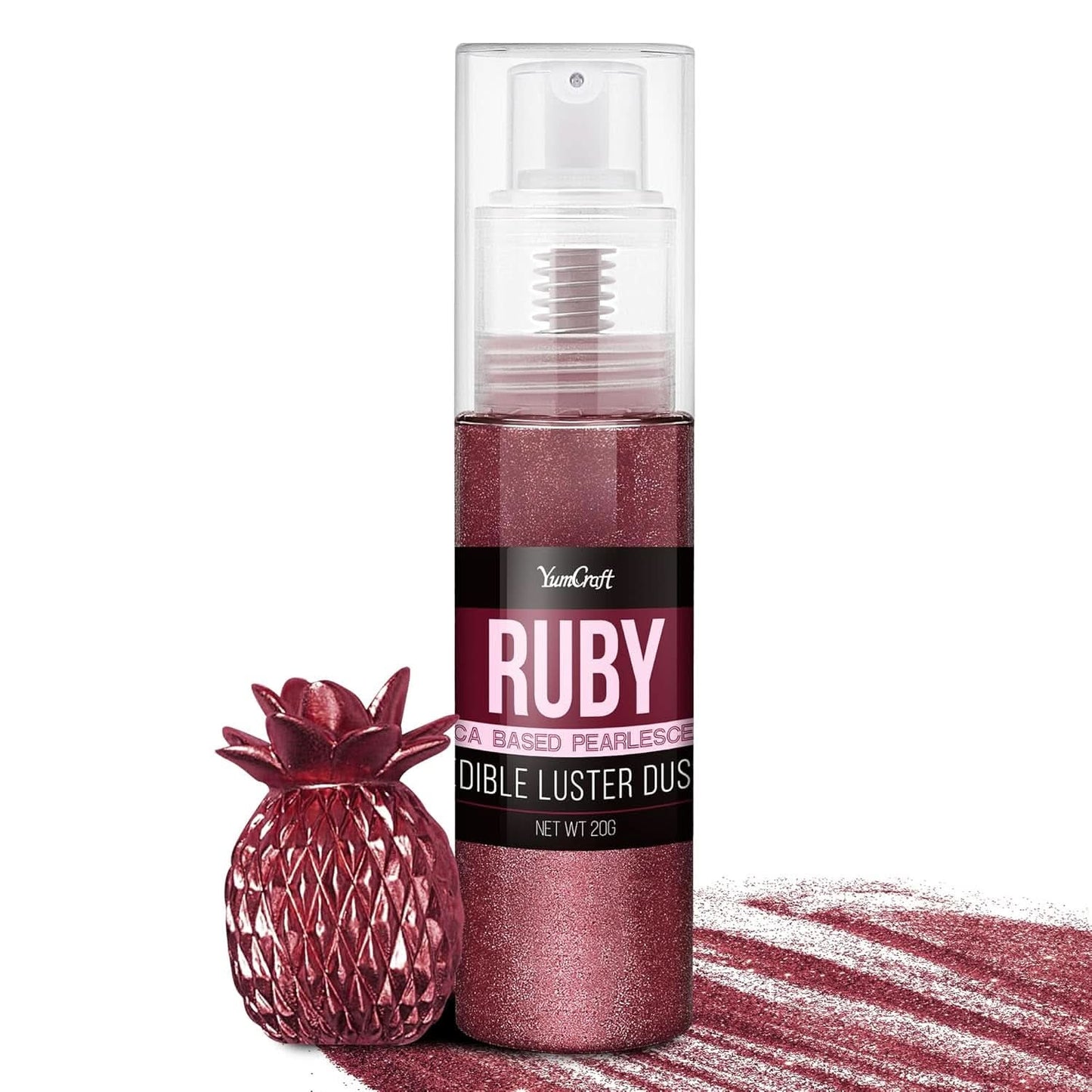 Spray de purpurina comestible, 20 gramos Naty Shop Rubin