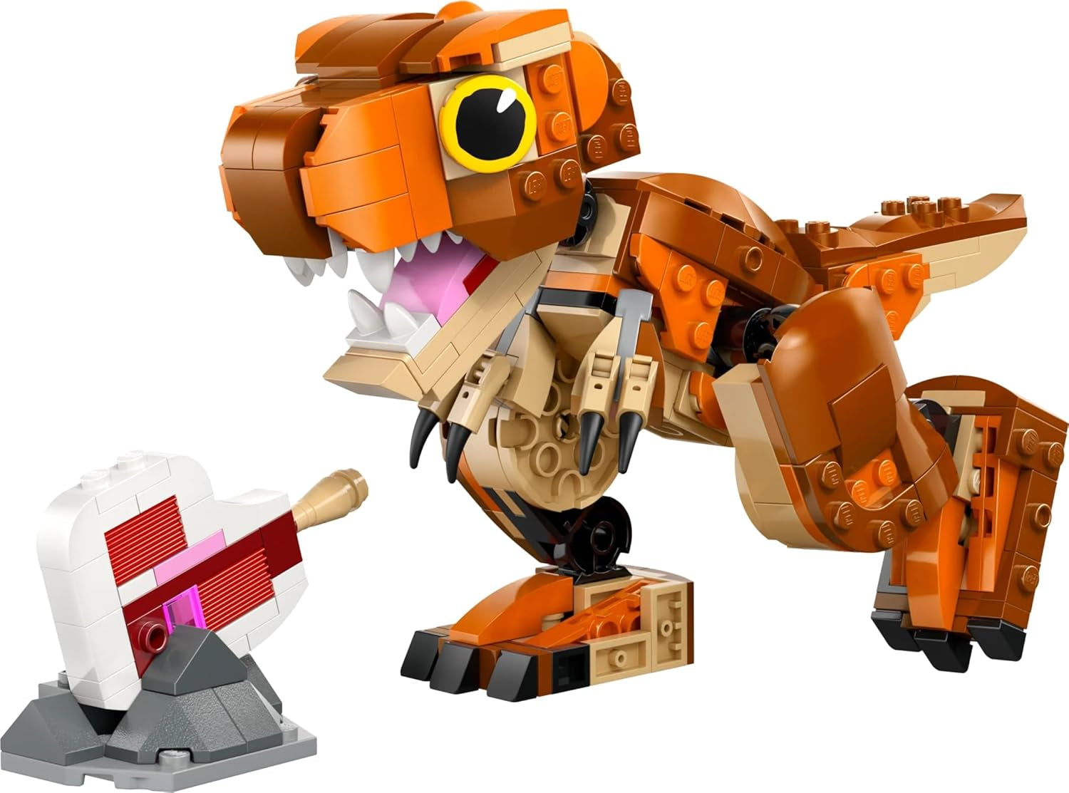LEGO Jurassic World Little Eatie: T.Rex Juguete de construcción para niños y niñas Set de construcción de dinosaurios de 7 años Modelo de regalo para niños con boca, cabeza y cola móviles 76967 Juegos de construcción Besuche den LEGO-Store