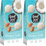 Bombones de coco con almendras sin azúcar, siéntete FIT, sin azúcares añadidos, 17% proteína, 63 g