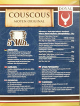 Cuscús – Cuscús ligero y esponjoso con un ligero sabor a nuez – Una especialidad típica del norte de África – 1 x 500 g